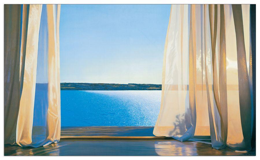 artopweb Brown - Long Golden Day Decorative MDF Panel (102x66cm)