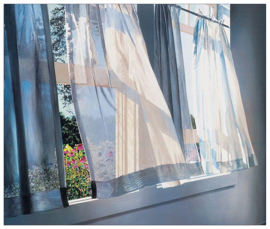 artopweb Brown - Quiet Room With Flowers Decorative MDF Panel (66x56cm)