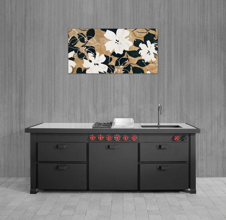 Artopweb Cailler - Ensemble De Fleurs Decorative MDF Panel (100x50cm)