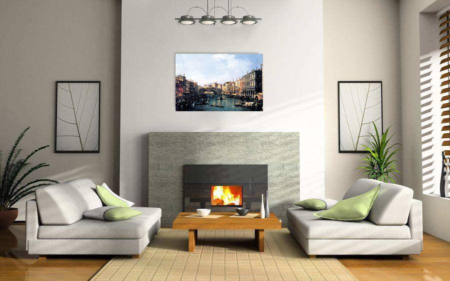 Artopweb Canaletto - Rialto Bridge Decorative MDF Panel (100x66cm)