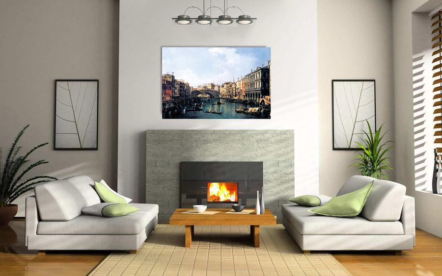 Artopweb Canaletto - Rialto Bridge Decorative MDF Panel (140x92cm)