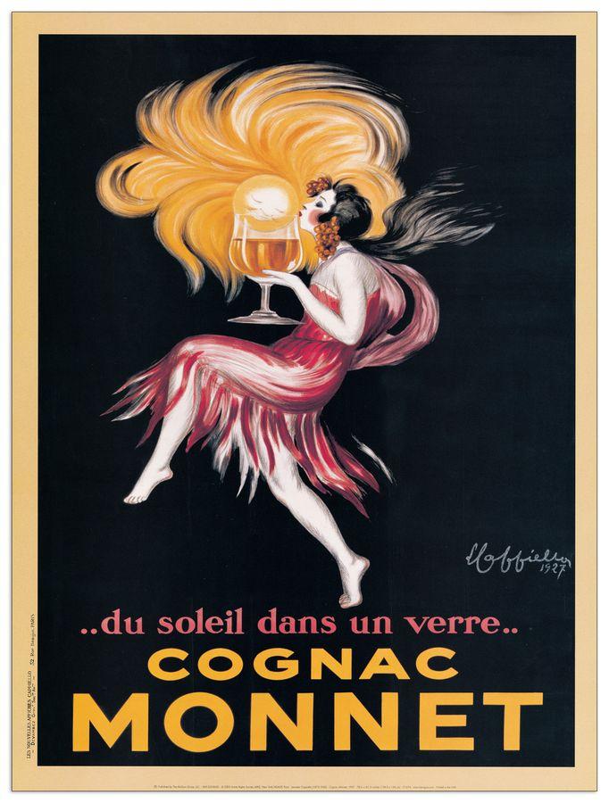 artopweb Cappiello - Cognac Monnet 1927 Decorative MDF Panel (45x60cm)