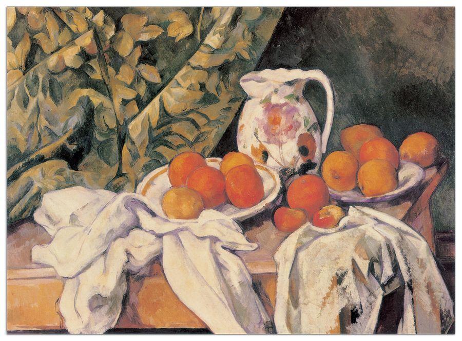 artopweb Cezanne - Stillben mit Fruechten Decorative MDF Panel (140x102cm)