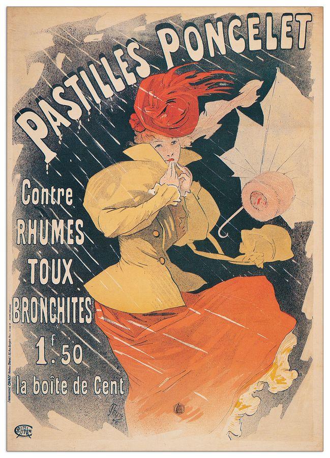 artopweb Cheret - Pastilles Poncelet Decorative MDF Panel (19x26cm)