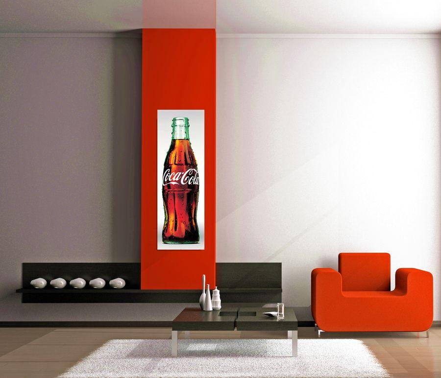 Artopweb Coca Cola - Coca Cola Decorative MDF Panel (53x158cm)