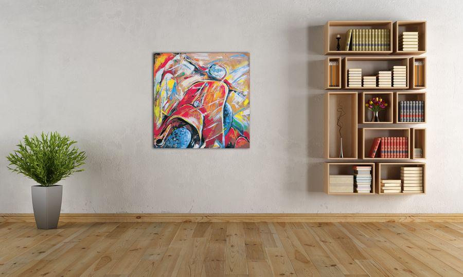 Artopweb Colle - Vespa II Decorative MDF Panel (100x100cm)