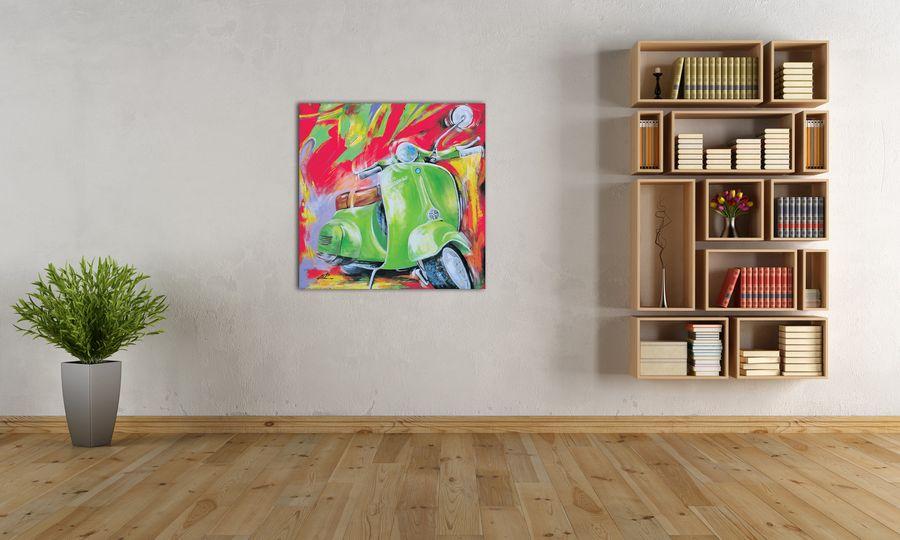 Artopweb Colle - Vespa II Decorative MDF Panel (100x100cm)