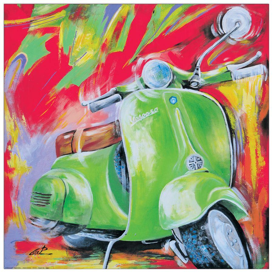 artopweb Colle - Vespa II Decorative MDF Panel (100x100cm)