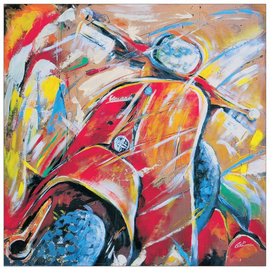 artopweb Colle - Vespa II Decorative MDF Panel (100x100cm)