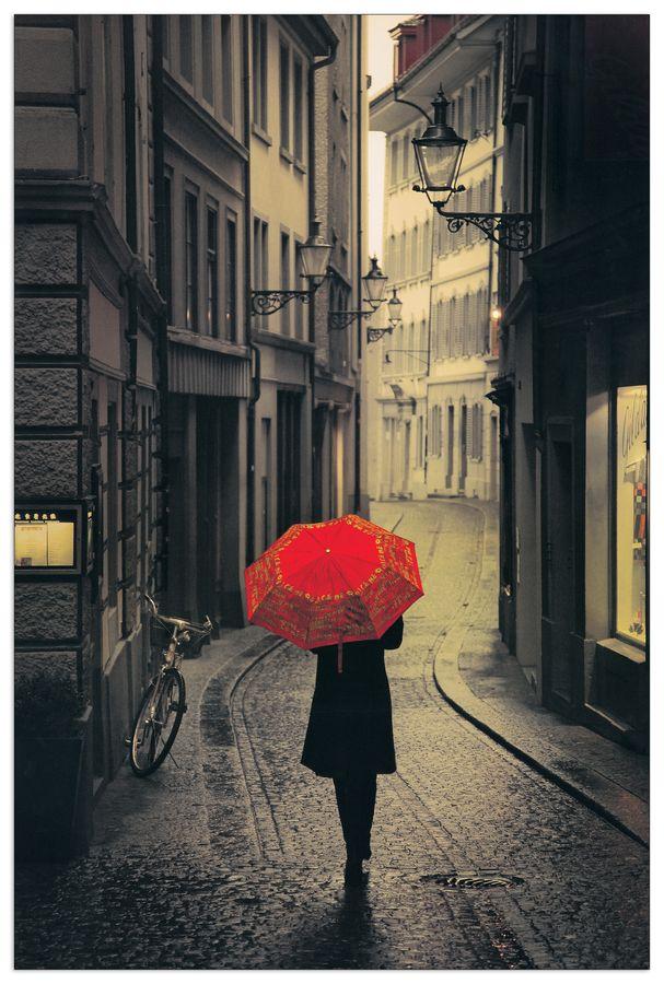 artopweb Corso - Red rain Decorative MDF Panel (60x90cm)