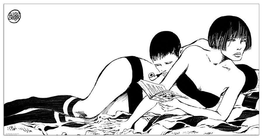 artopweb Crepax - Valentina: Insieme Decorative MDF Panel (138x70cm)