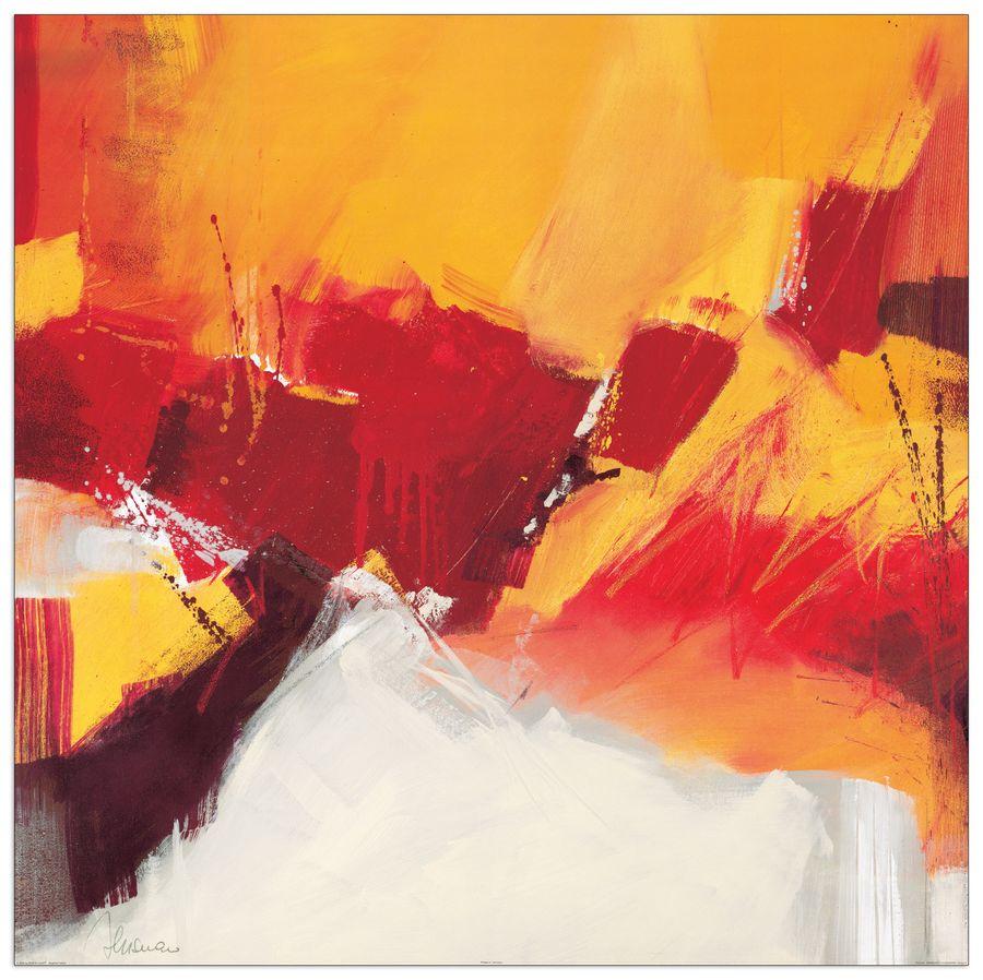 artopweb Cusumano - Rosso II Decorative MDF Panel (98x98cm)