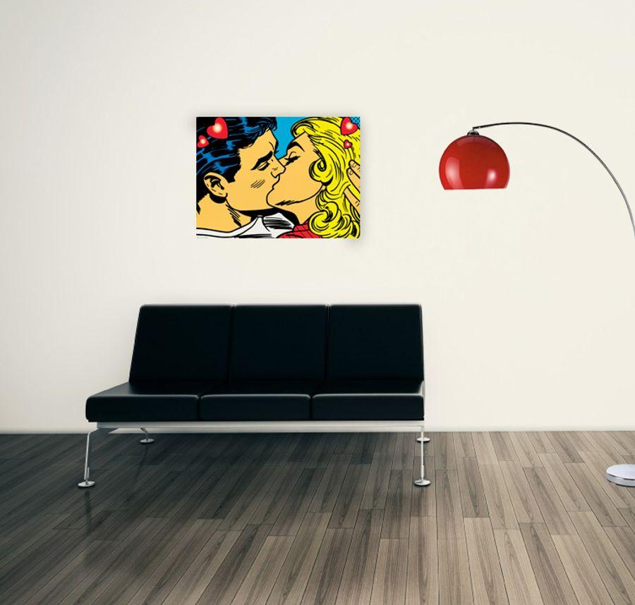 Artopweb Dale - Couple Kissing Decorative MDF Panel (80x60cm)