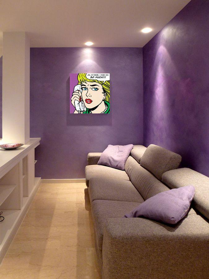 Artopweb Dale - I Miss Tou So Much Decorative MDF Panel (50x50cm)