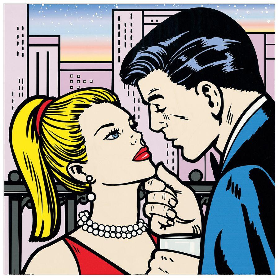 artopweb Dale - Love in NYC Decorative MDF Panel (50x50cm)