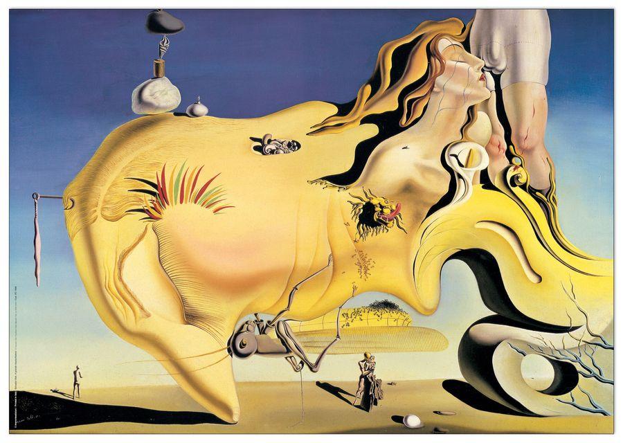 artopweb DalÌ - Il Grande Masturbatore Decorative MDF Panel (50x35cm)
