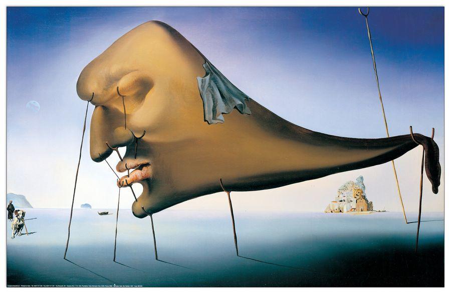 artopweb DalÌ - Il sonno 1937 Decorative MDF Panel (93x60cm)