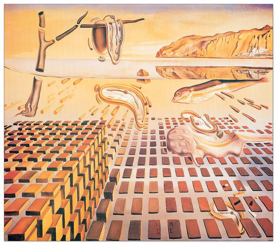 artopweb DalÌ - La Disintegrazione Della Persistenza Della Memoria Decorative MDF Panel (58x51cm)