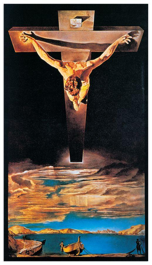 artopweb DalÌ - La santificazione di Giovanni attraverso Cristo 1951 Decorative MDF Panel (60x80cm)