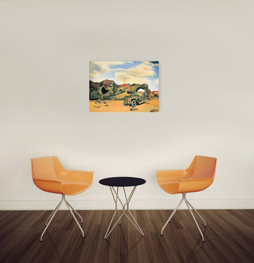 Artopweb DalÌ - Solitude Paranoiache-Critique Decorative MDF Panel (74x55cm)