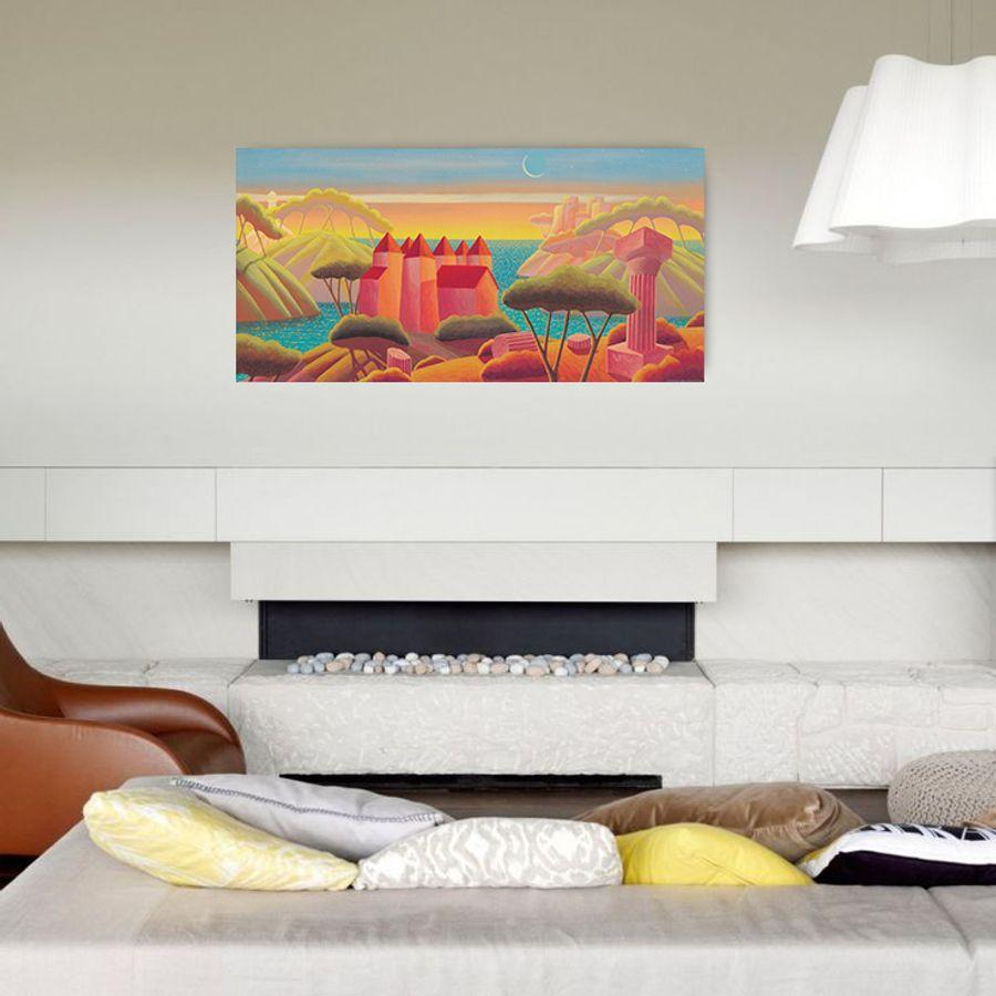 Artopweb Dall'olio - Solo Dove Ci Sei Tu Decorative MDF Panel (100x50cm)