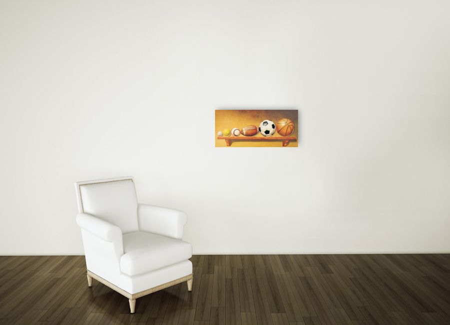 Artopweb Danielle - Keep Your Eye On The Ball Decorative MDF Panel (63x28cm)