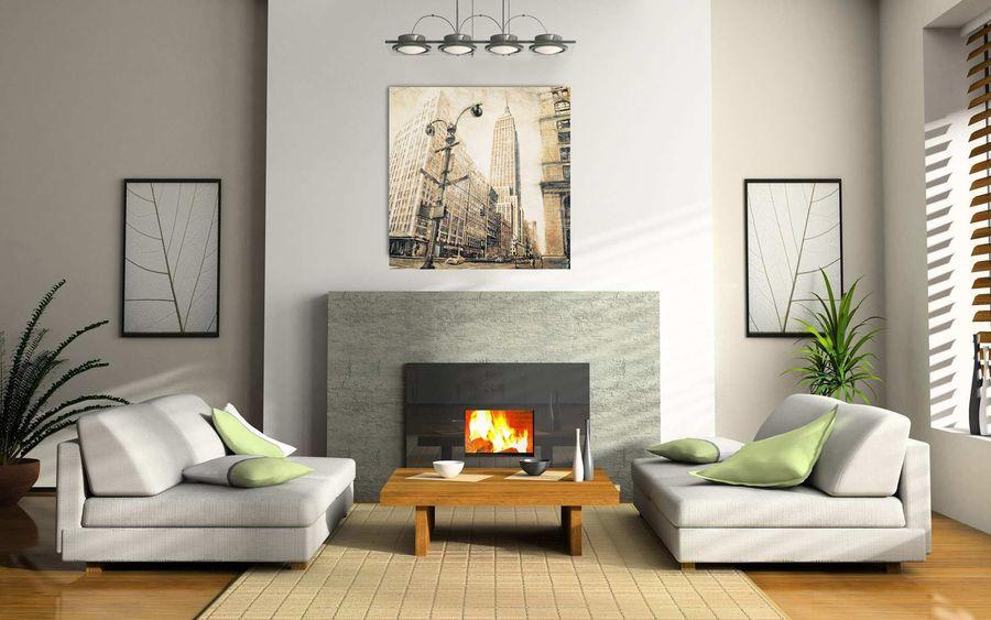 Artopweb Daniels - Empire State Building From Madison Avenue Decorative MDF Panel (90x90cm)