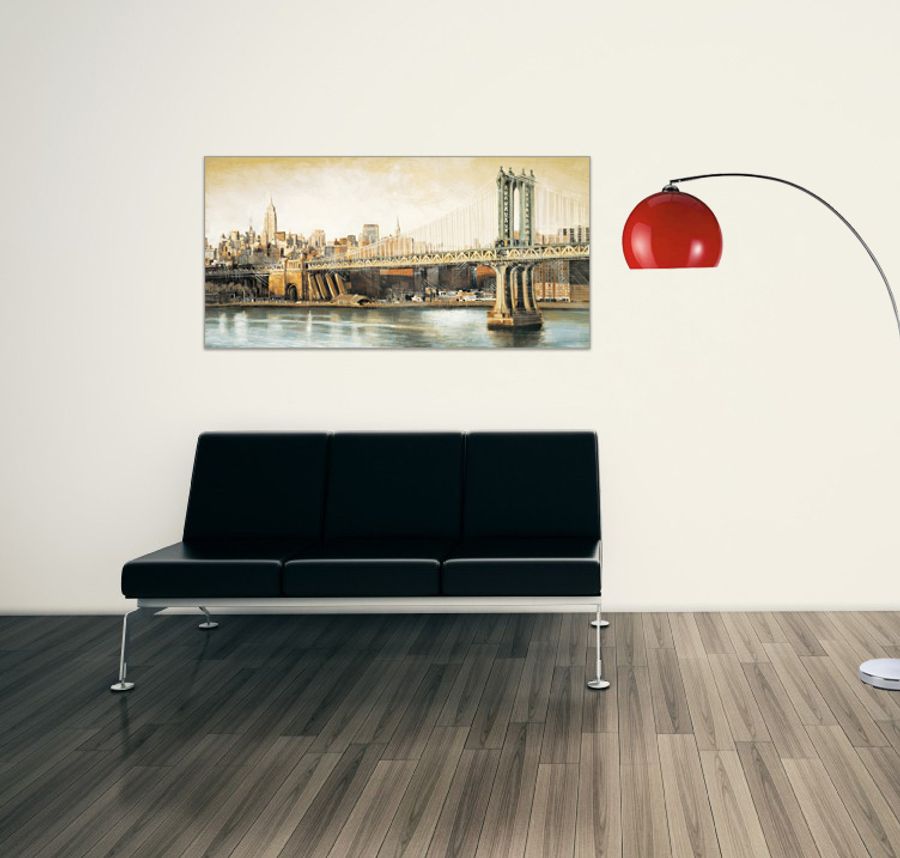 Artopweb Daniels - Manhattan Bridge Way Decorative MDF Panel (100x50cm)