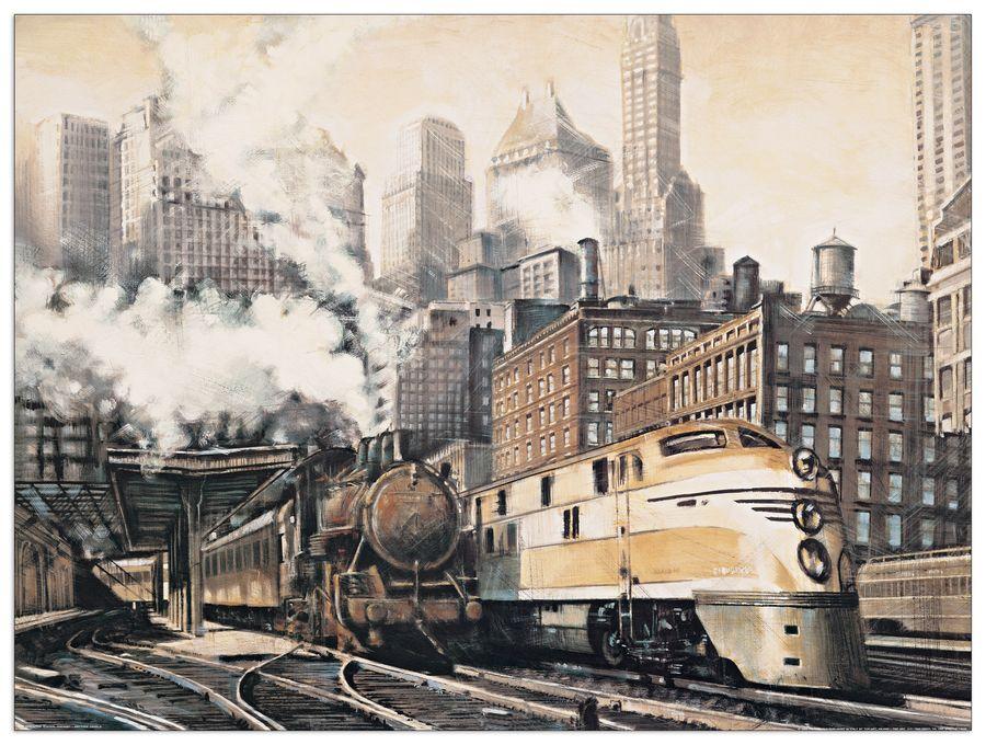 artopweb Daniels - The Station Chicago Decorative MDF Panel (80x60cm)