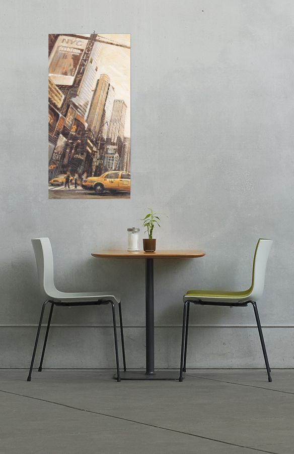 Artopweb Daniels - Times Square I Decorative MDF Panel (60x120cm)