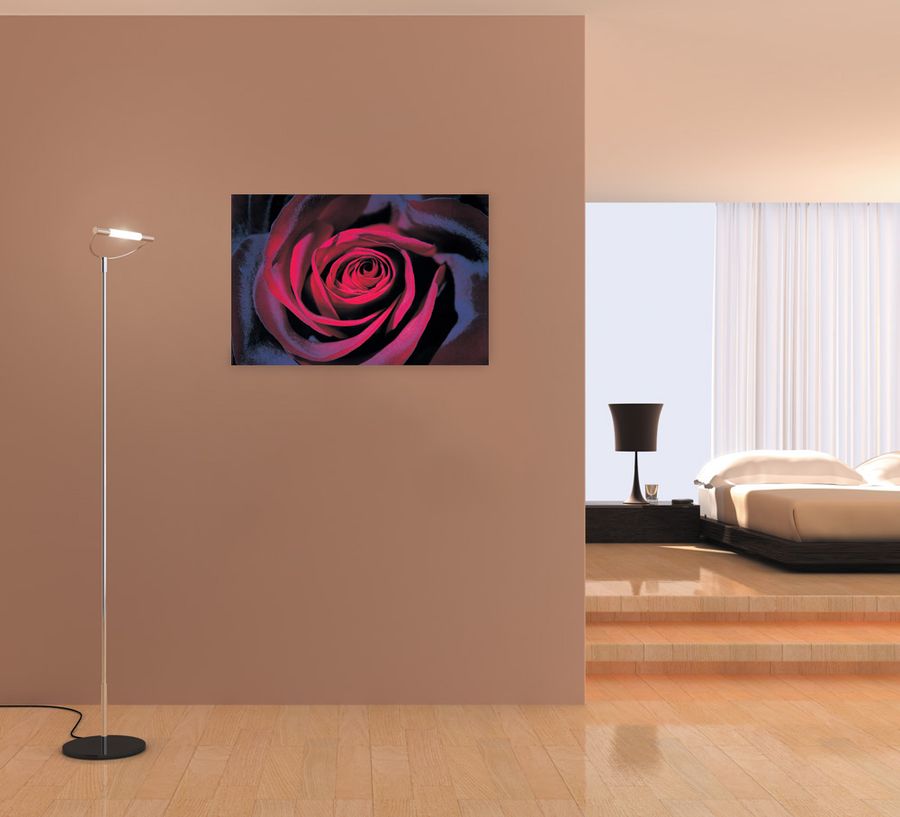 Artopweb Dark - Purple Rose Decorative MDF Panel (90x60cm)