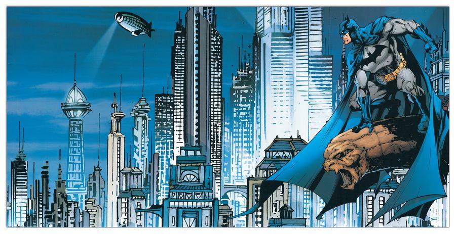 artopweb Dc Comics - Gotham City Skyline Decorative MDF Panel (100x50cm)
