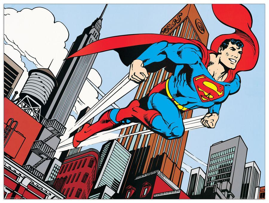 artopweb Dc Comics - Metropolis Decorative MDF Panel (80x60cm)