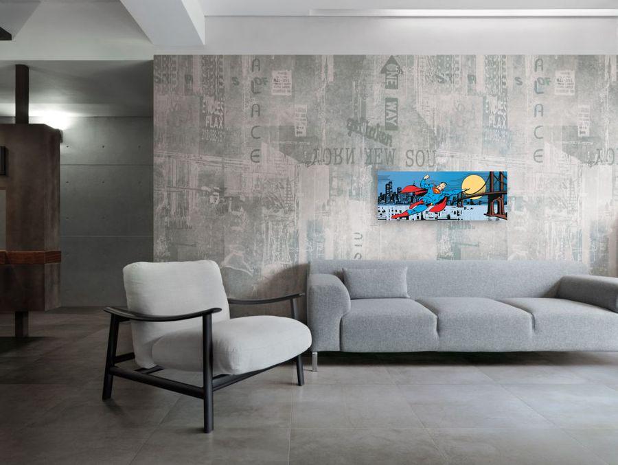 Artopweb Dc Comics - Metropolis Skyline Decorative MDF Panel (138x48cm)