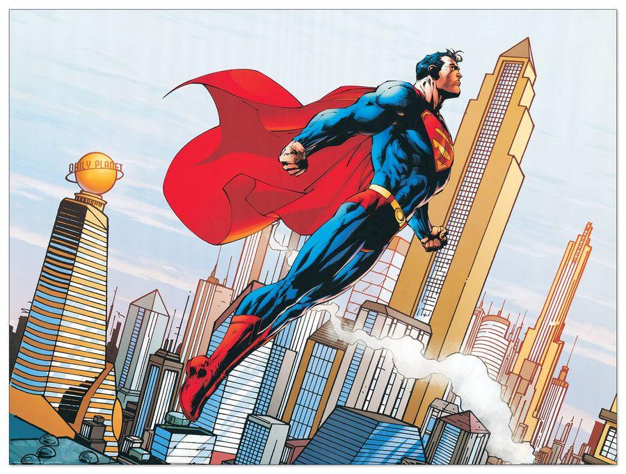 artopweb Dc Comics - Metropolis Skyline Decorative MDF Panel (80x60cm)