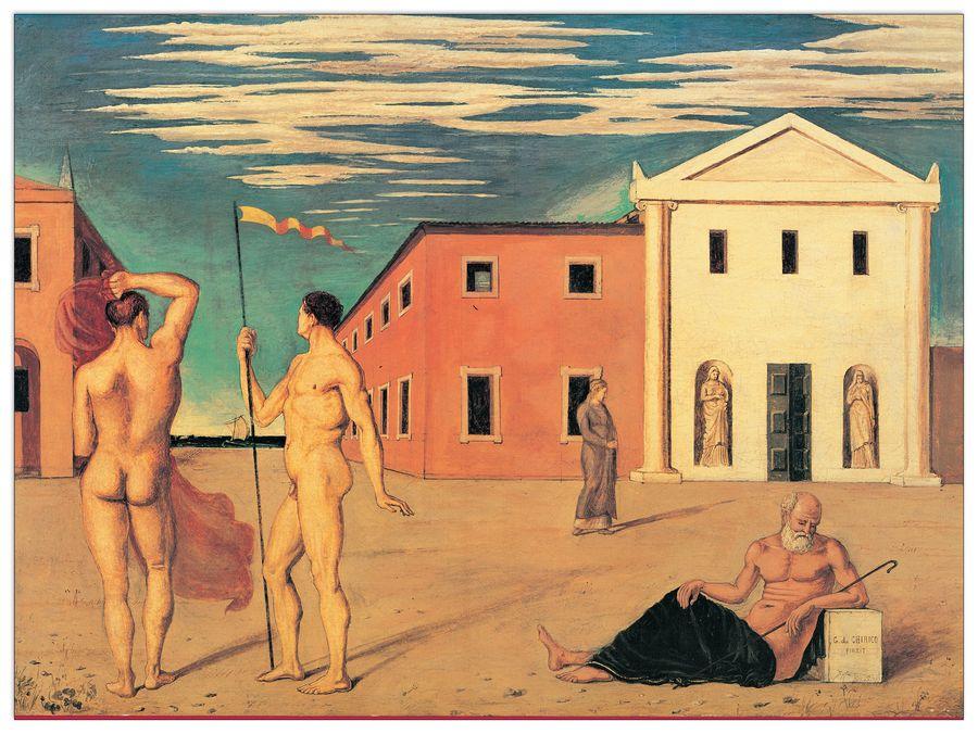 artopweb De Chirico - Departure Of The Argonauts Decorative MDF Panel (79x58cm)