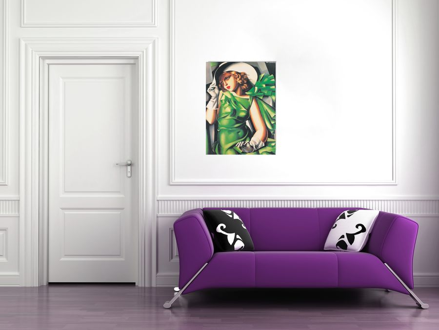 Artopweb De Lempicka - Giovane Ragazza Al Vento Decorative MDF Panel (60x80cm)