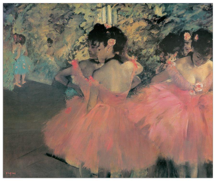 artopweb Degas - Pink Dancers Decorative MDF Panel (100x83cm)