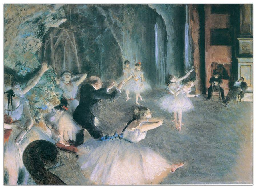 artopweb Degas - The Rehearsal on Stage Decorative MDF Panel (140x101cm)