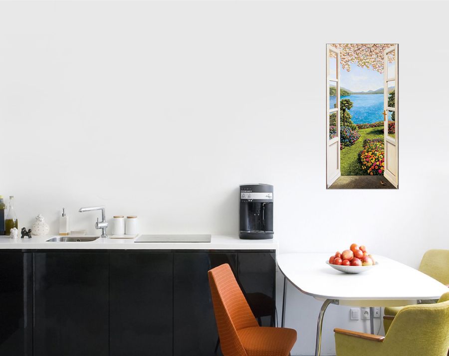 Artopweb Del Missier - Giardino Fiorito Decorative MDF Panel (50x100cm)