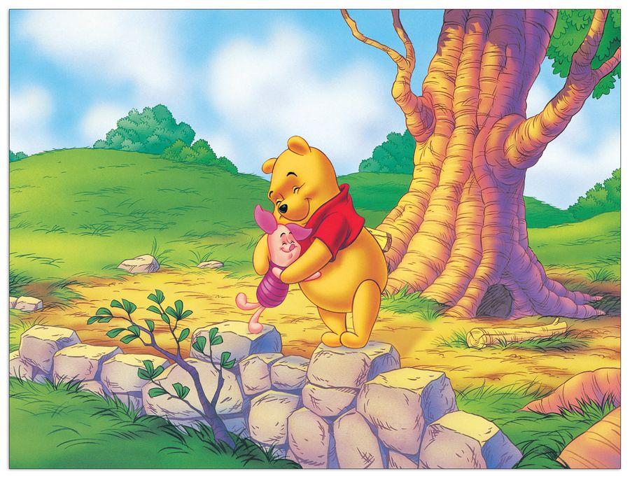 artopweb Disney - A Hug From Pooh Decorative MDF Panel (40x30cm)
