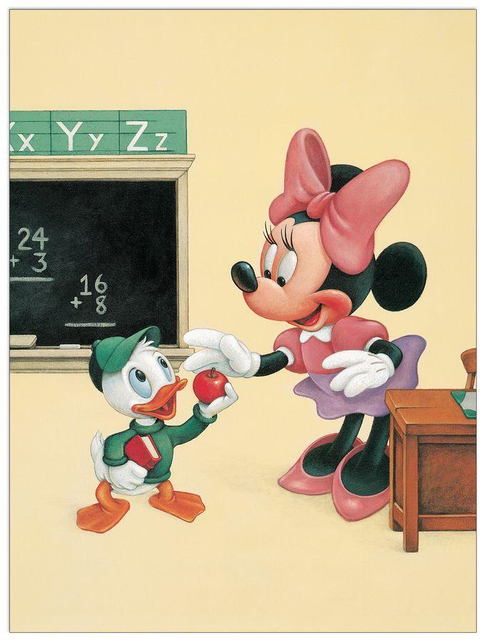 artopweb Disney - An Apple for Minnie Decorative MDF Panel (41x51cm)