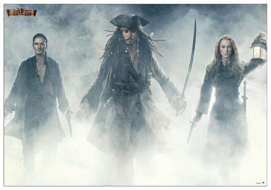 artopweb Disney - I Pirati dei Caraibi Decorative MDF Panel (100x70cm)