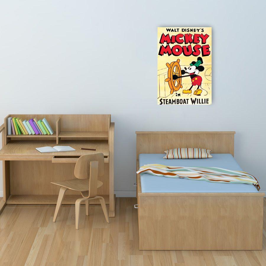Artopweb Disney - Mickey Mouse In Steamboat Willie Decorative MDF Panel (68x98cm)