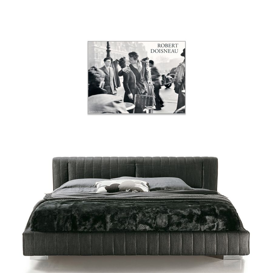 Artopweb Doisneau - Bacio All Hotel De Ville Paris 1950 Decorative MDF Panel (80x60cm)