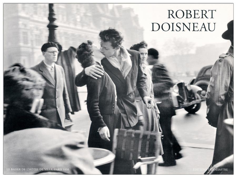 artopweb Doisneau - Bacio All Hotel De Ville Paris 1950 Decorative MDF Panel (80x60cm)