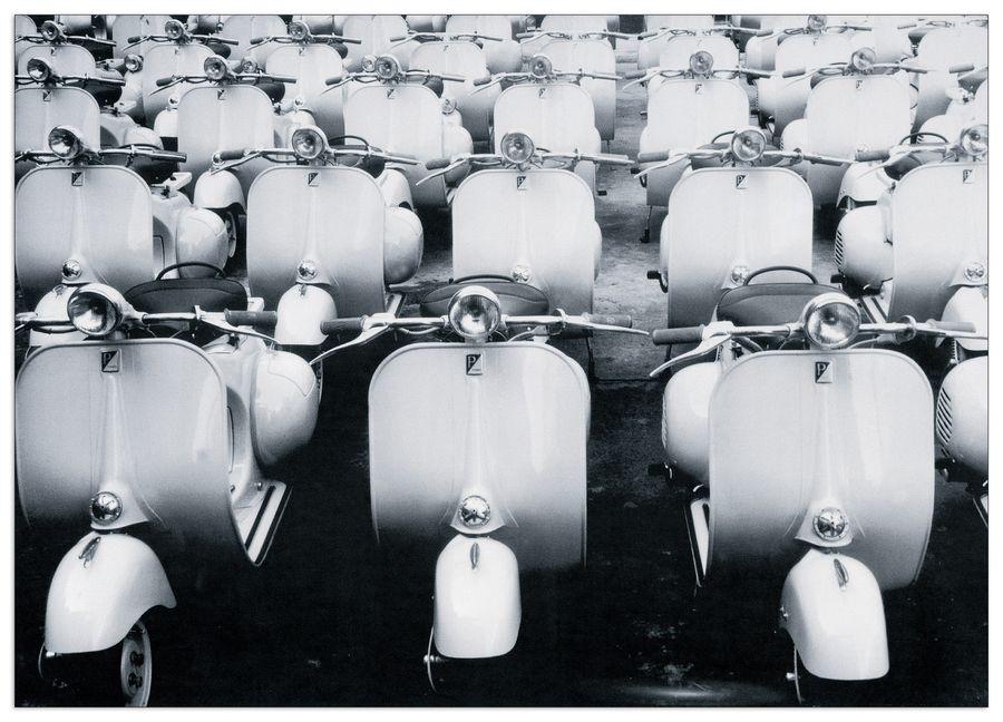 artopweb Echos - Italian design La Vespa Decorative MDF Panel (80x60cm)