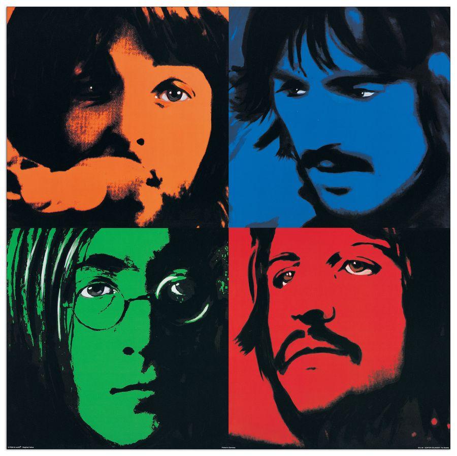 artopweb Edlinger - The Beatles Decorative MDF Panel (80x80cm)