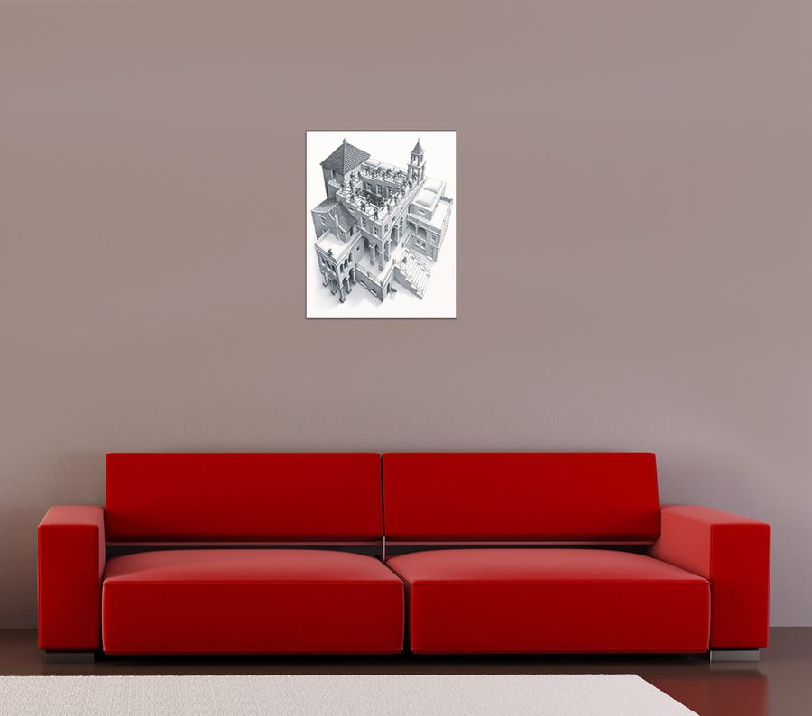 Artopweb Escher - Ascending And Descending 1960 Decorative MDF Panel (50x70cm)