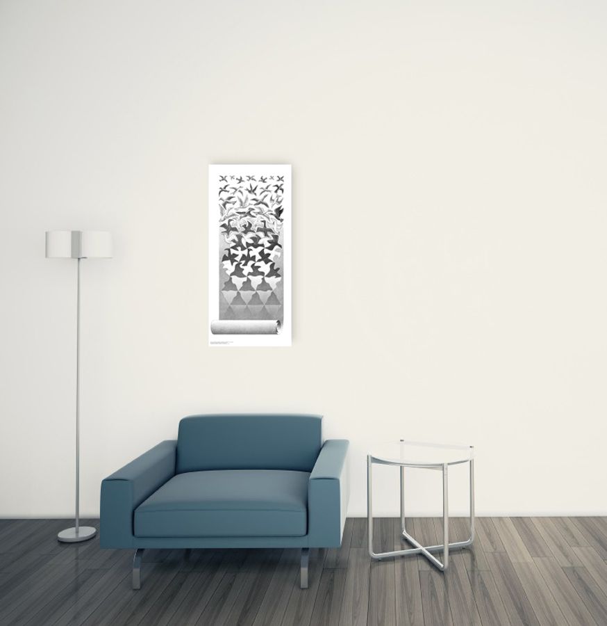 Artopweb Escher - Liberation Decorative MDF Panel (34x75cm)